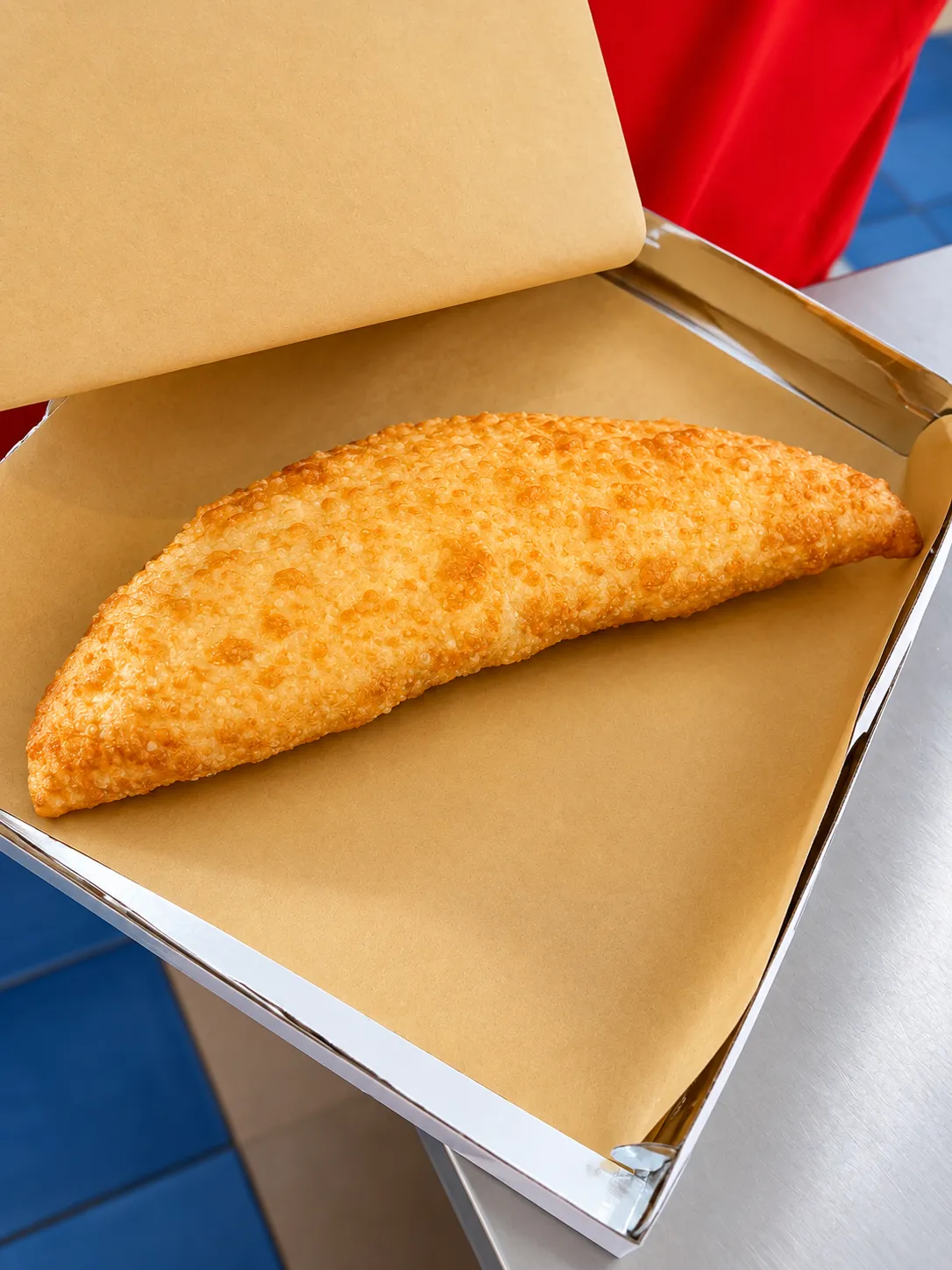 Pizza fritta de Annaré, la pizza con la que obtuvo el tercer puesto
